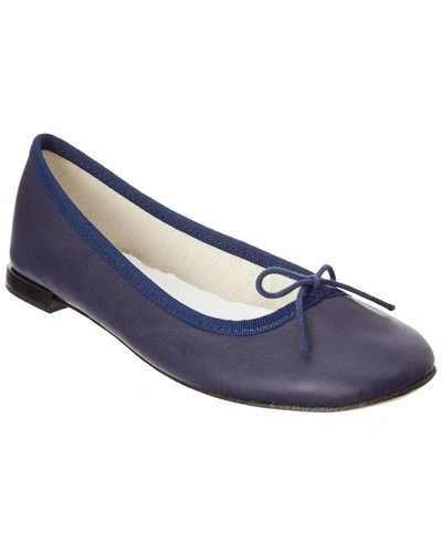 Repetto Cendrillon Leather Ballerina Flat In Blue