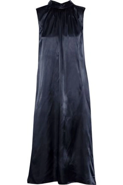 Sachin & Babi Satin Midi Dress In Navy