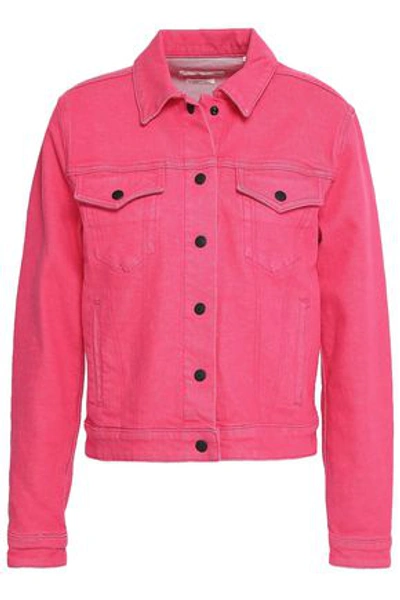 Rag & Bone Woman Denim Jacket Bright Pink