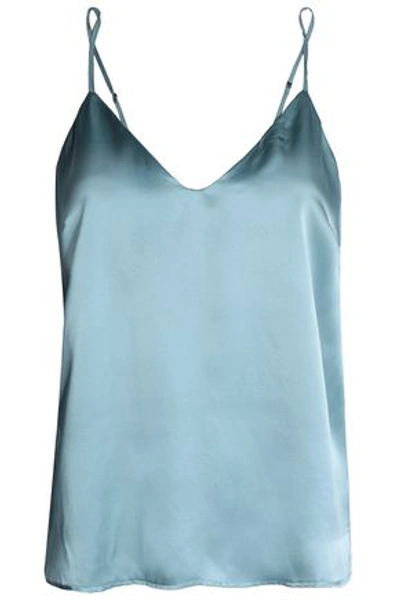 Anine Bing Woman Silk-satin Camisole Sky Blue