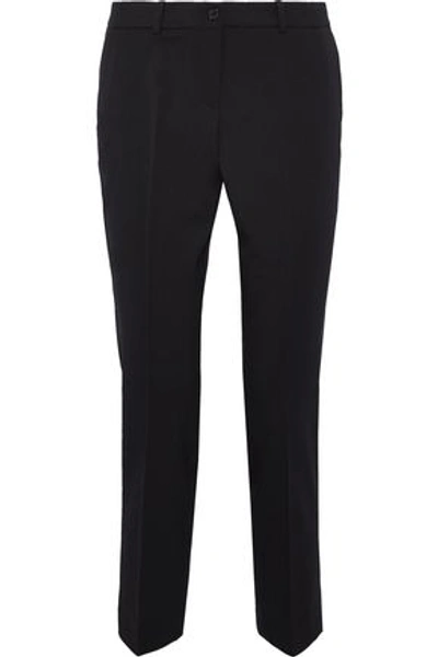Michael Kors Collection Woman Cropped Stretch-wool Twill Slim-leg Pants Black
