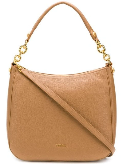 Furla Classic Shoulder Bag In Brown