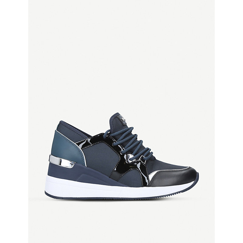 michael kors navy trainers