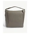 Allsaints Kita Small Leather Backpack In Storm Grey