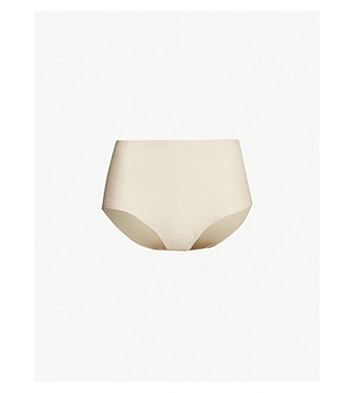 Chantelle Soft Stretch Jersey Briefs In 01n Golden Beige
