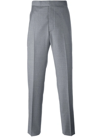 Thom Browne Straight Leg Trousers In Grey