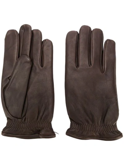 Orciani Perfectly Fitted Gloves In Brown