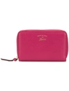 Gucci Zip Around Wallet In Pink