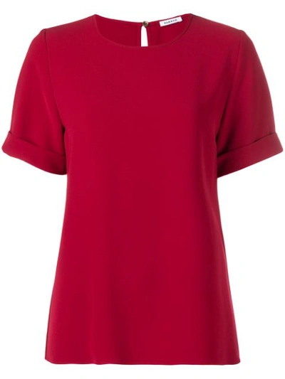 P.a.r.o.s.h . Short Sleeved Blouse - Red