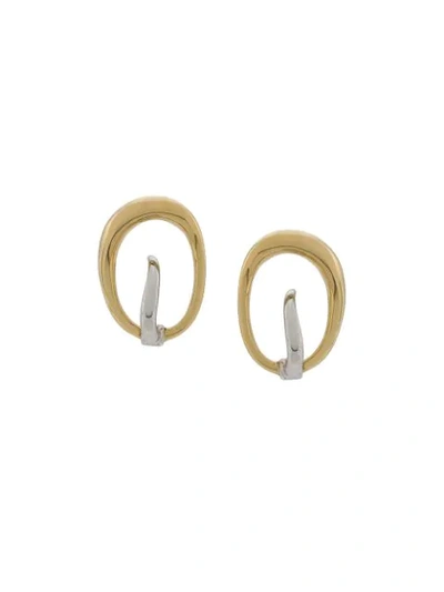 Charlotte Chesnais Turtle Earrings In Gold/silver