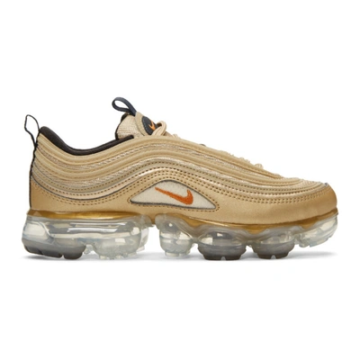 Nike Air Vapormax 97 Metallic Faux Leather And Mesh Trainers In 902 Blur/vi