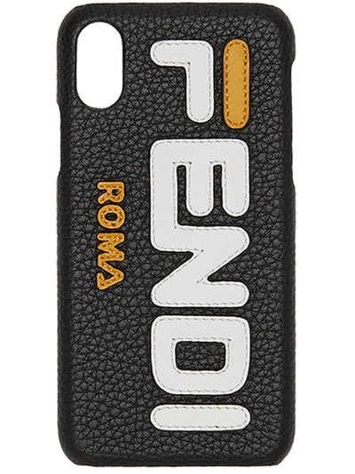 Fendi Mania Iphone X Case - Farfetch In F0ze7-black/white