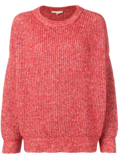 Vanessa Bruno Marled Sweater In Red