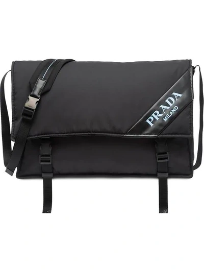 Prada Large Padded Shoulder Bag In Black