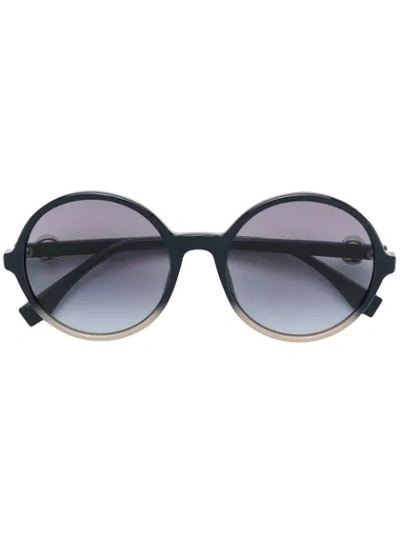 Fendi 55mm Round Sunglasses - Blue