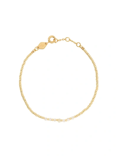 Anni Lu Bead And Gem Bracelet In Gold