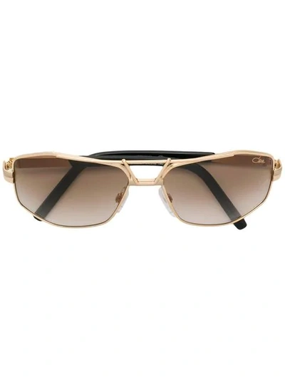 Cazal Square Tinted Sunglasses In Metallic