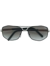 Cazal Square Tinted Sunglasses In Black