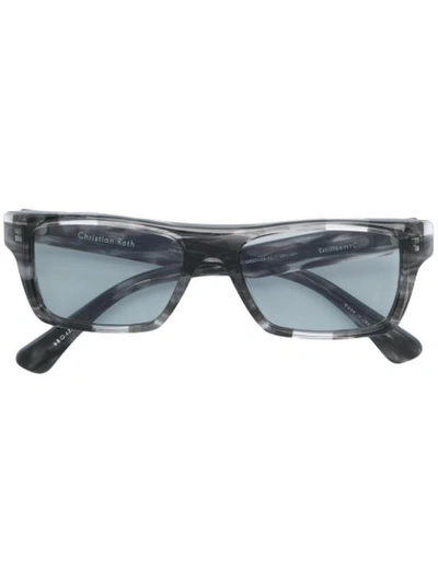 Christian Roth Square Frame Sunglasses In Grey