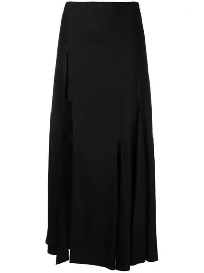 Jacquemus Side Slit Skirt - Black