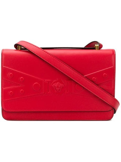 Versace Logo Shoulder Bag - Red