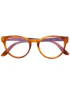 Cartier Round Frame Glasses - Orange