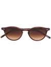 Epos Round Frame Sunglasses In Brown