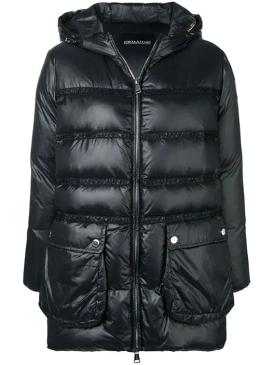 Ermanno Ermanno Hooded Puffer Jacket - Black