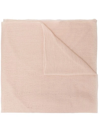Allude Frayed Scarf In Neutrals