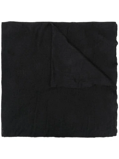 Allude Frayed Scarf In Black