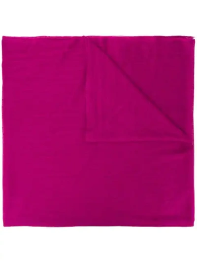 Allude Classic Oversized Scarf In Purple