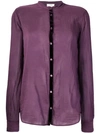 Forte Forte Contrast Button Blouse - Purple