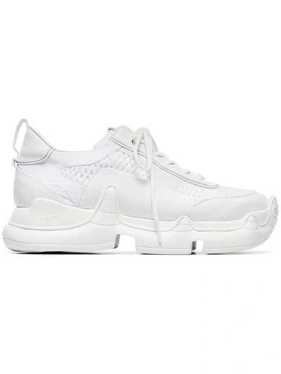 Swear White Nitro Large Mesh And Leather Sneakers