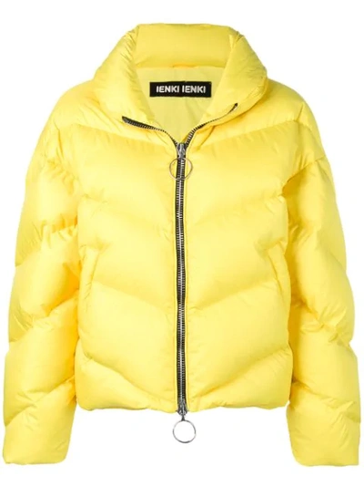 Ienki Ienki Zipped Puffer Jacket In Yellow