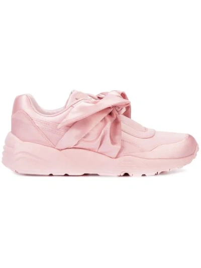 Fenty X Puma Bow Detail Sneakers In Pink
