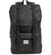 Herschel Supply Co Little America - Mid Volume Backpack - Black In Black Crosshatch/ Black