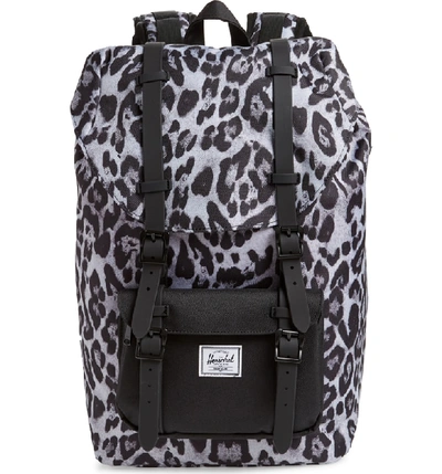 Herschel Supply Co Little America - Mid Volume Backpack - Black In Snow Leopard/ Black
