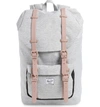 Herschel Supply Co Little America - Mid Volume Backpack - Grey In Light Grey/ Ash Rose/ Black