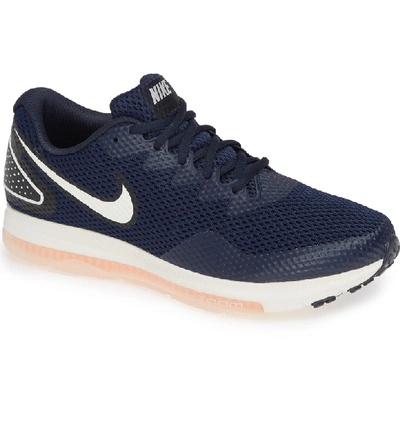 Nike Zoom All Out Low 2 Running Shoe In Obsidian/ Sail/ Black