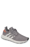 Adidas Originals Swift Run Running Shoe In Grey/ Black/ Grey