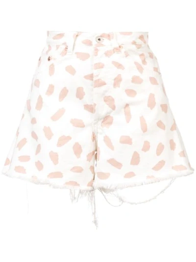 Off-white X The Webster White Exclusive Denim Shorts Pink