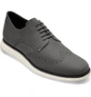 Cole Haan Men's Original Grand Leather Wing-tip Oxfords In Chorino Grey Matte Leather