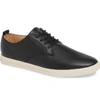 Clae Ellington Sneaker In Black Tumbled Leather