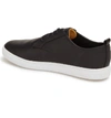 Clae 'ellington' Sneaker In Black Woven Suede