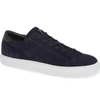 To Boot New York Knox Low Top Sneaker In Blue Marine Suede Leather