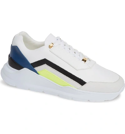 Buscemi Men's Strada Leather Trainer Sneakers In White