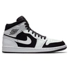 Nike Men's Air Jordan 1 Mid Retro Basketball Shoes, White