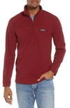 Patagonia Fleece Pullover In Oxide Red