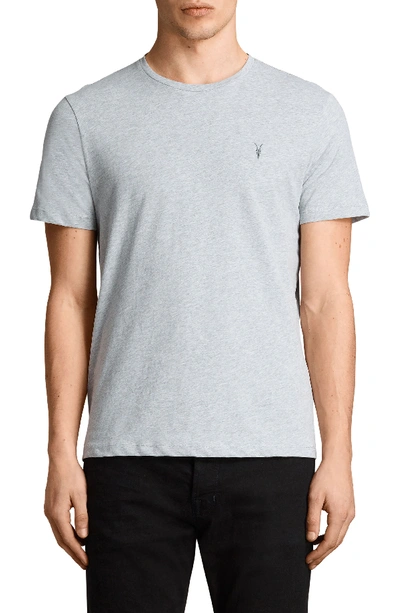 Allsaints Brace Tonic Slim Fit Crewneck T-shirt In Grey Marl