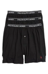 Polo Ralph Lauren 3-pack Cotton Boxers In Black